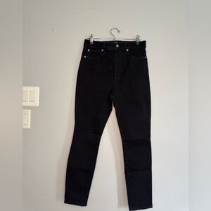 GAP Black High Rise True Skinny Jeans 10/30s